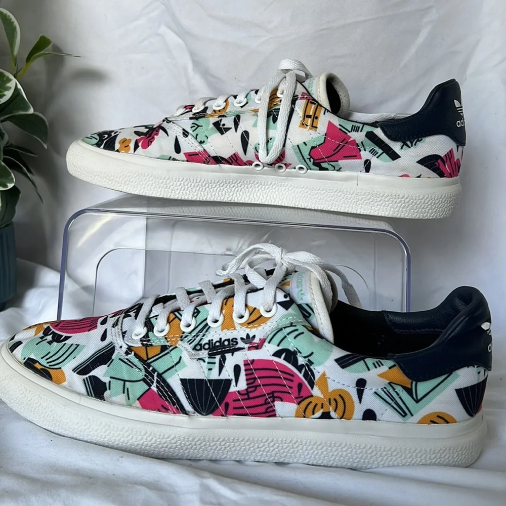 Adidas Originals 3MC Vulc Skateboarding White Lace Up Mens Trainers DB3607 sz10 - Picture 6 of 14